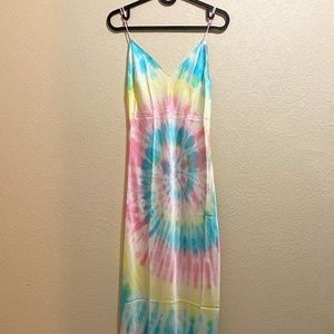 DANNIJO Multi Tie-Dye Long Slip Dress (NEVER WORN, LIKE NEW!!!)